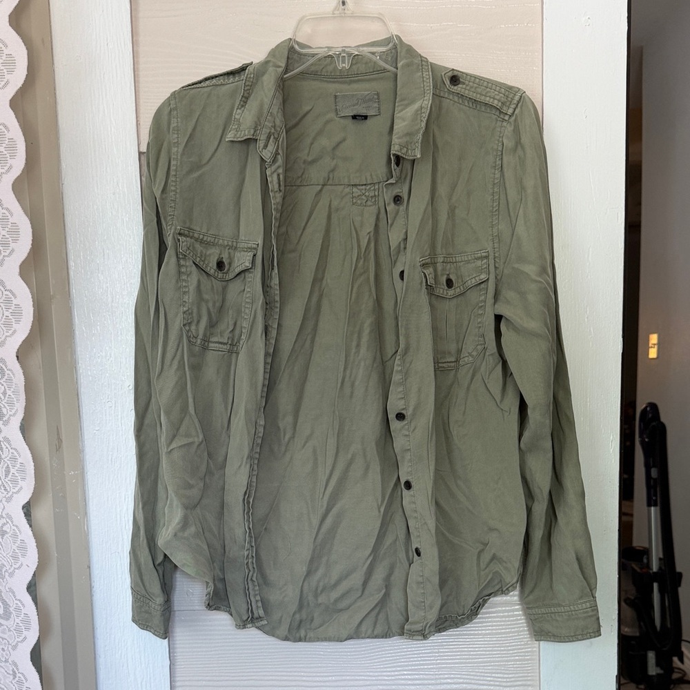 Universal Thread Olive Green Military Shirt Jacket